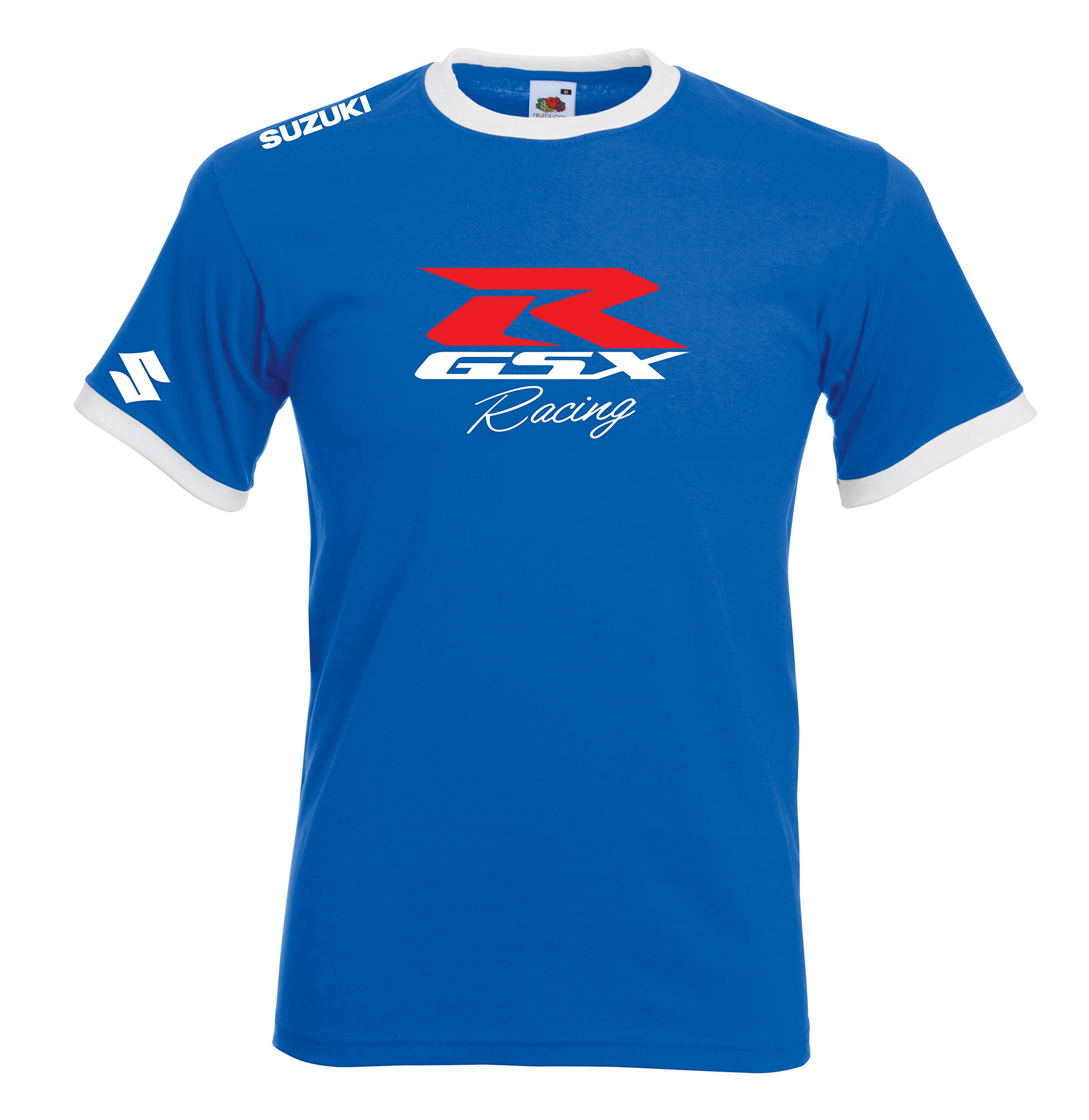 Suzuki GSX Racing Ringer T Shirt GSXR Motorsport Motorcycle