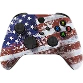 eXtremeRate Custom Shell for Xbox Series X &amp; S Controller - Revitalize Your Controller - Impression US Flag Replacement Cover Front Housing Cover for Xbox Core Controller