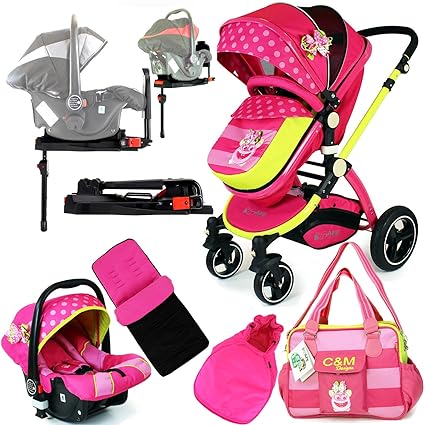 3 in 1 pram with isofix base