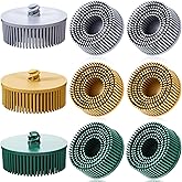 Lanties 6 Pcs 2 Inch Bristle Discs, Grit 50/80/120 | Gasket Remover, Coating Removal, Metal Surface Prep, Grit 50/80/120 Fits 1/4 in Shank