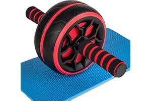 JHYSHAN Ab Roller Wheel,Ab Workout Equipment,Home Gym Equipment for Abdominal & Core Strength Training,Wider Ab Machine with Knee Pad Accessories,No Noise Ab Wheel for Men & Women Abdominal