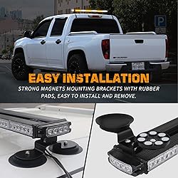 XRIDONSEN 28.4" 80 LED Roof Top Strobe Light Bar