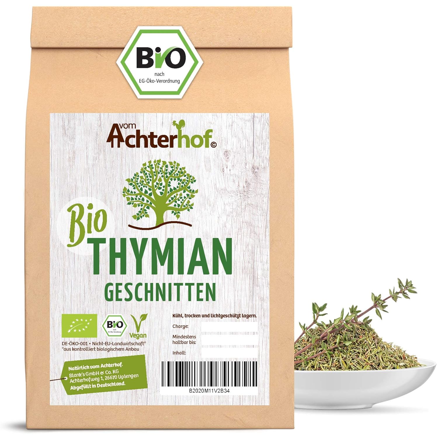 Bio Thymian getrocknet und gerebelt (500g)