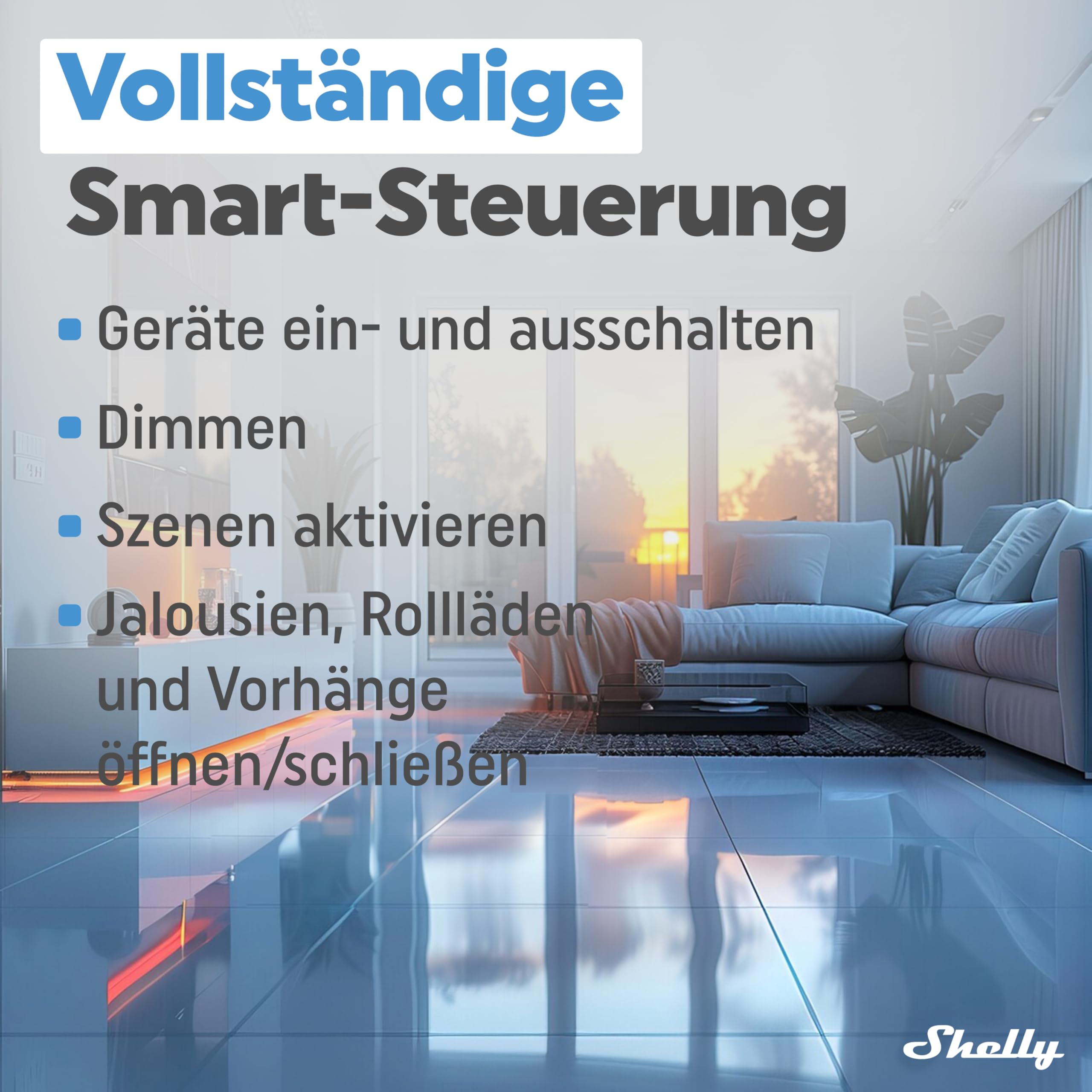 Shelly BLU Wall Switch 4 Stand-Alone - Bluetooth-Schalter, Кeine Verkabelung Еrforderlich, Beleuchtung, Multi-Klick, Starke Verschlüsselung, Alexa & Google Home, Bluetooth Gateway Erforderlich 7