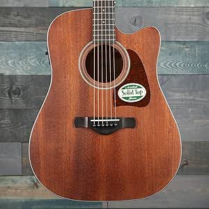 Cheap Acoustic Electric Guitar - Amazon Com Ibanez Aw54ceopn Artwood Dreadnought Acoustic Electric Guitar Open Pore Natural Musical Instruments