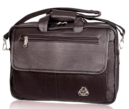 Easies Synthetic 16 Brown Laptop Briefcase