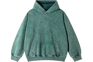 Eadali Mens Oversized Hoodies Vintage Hoodie Couples Pullover Acid Wash Hoodies for Men Streetwear Sweatshirts
