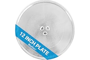 12" Microwave Glass Turntable Plate Replacement 30.5cm by BlueStars - Fit for KitchenAid Maytag Whirlpool Amana - Replaces W10337247 W11367904 W11335034 W11443145 W11291538 - Durable Y-Type Tray