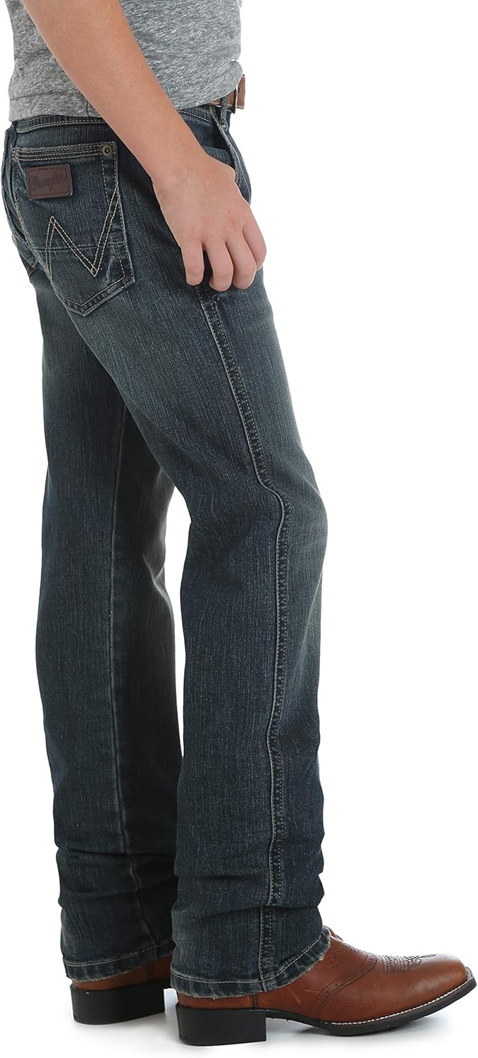Wrangler Authentics Boys' Retro Slim Fit Straight Leg Jean: Clothing