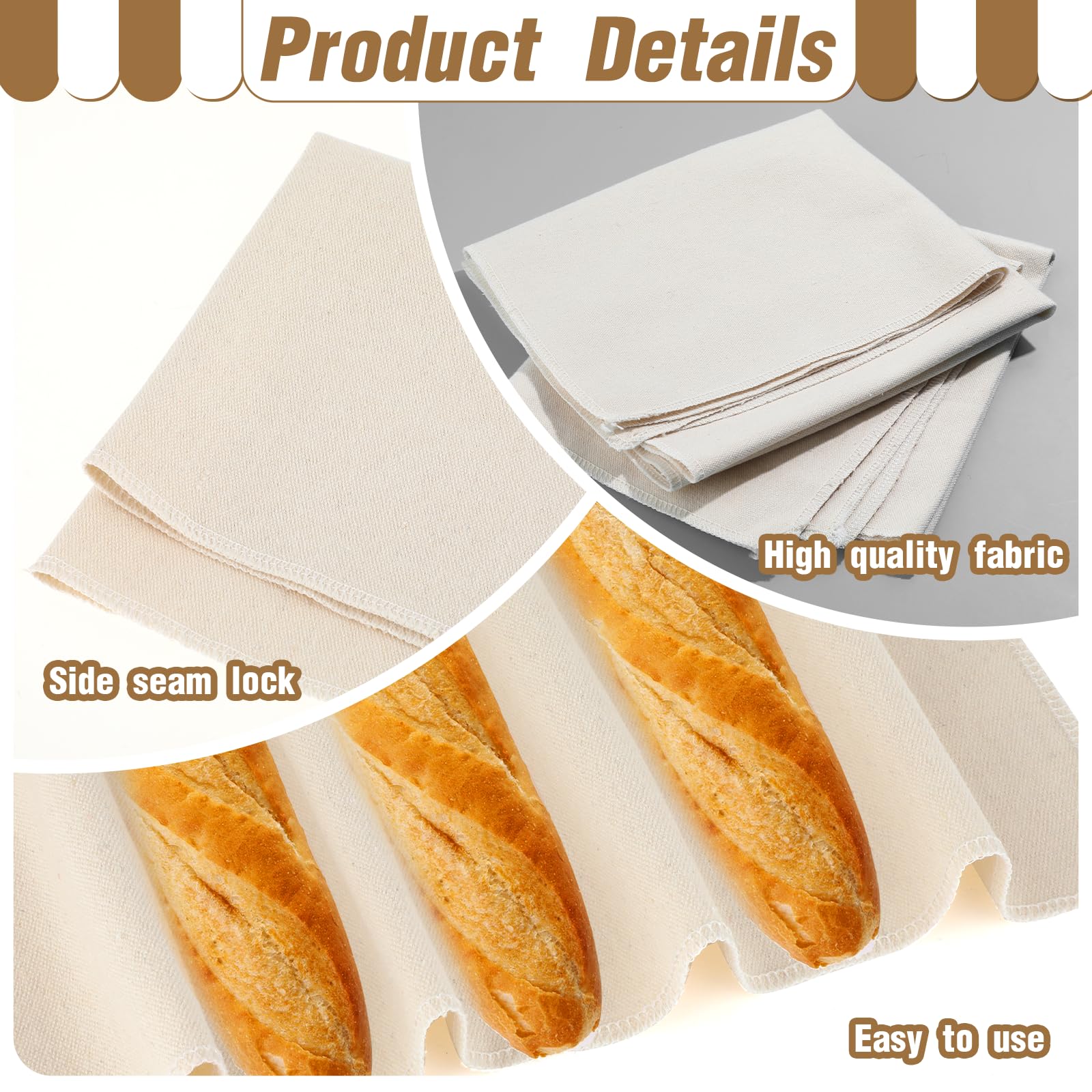 Thick Proofing Cloth for Bread Baking Reusable Bread Proofing Cloth