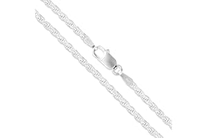SAC SILVER Sterling Silver Diamond-Cut Rope Chain 1.1mm 1.5mm 1.7mm 2mm 2.5mm Solid 925 Italy New Necklace