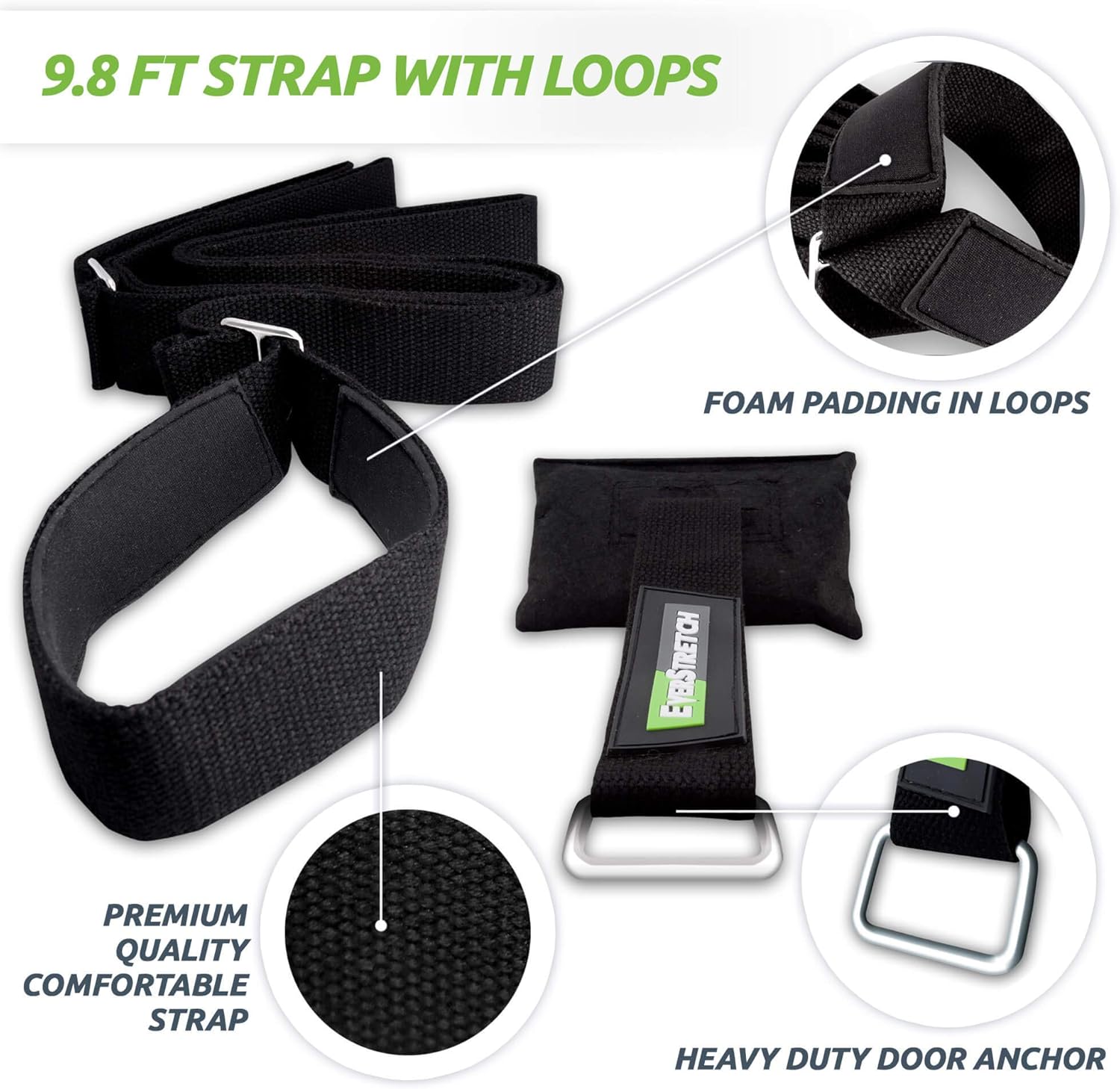 EverStretch Leg Stretcher: Get More Flexible with The Door Flexibility Trainer PRO Premium Stretching Equipment for Ballet, Dance, MMA, Taekwondo & Gymnastics. Your own Portable Stretch Machine! : Sports & Outdoors