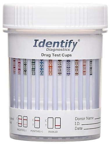 Identify Diagnostics Drug Test Cups | 50 Pack | 12 Panel CLIA Waived ...
