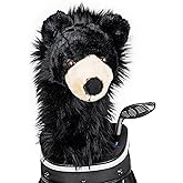 Daphne's Headcovers Black Bear Driver Headcover | Premium Driver Headcovers | Funny Golf Club Covers | Stylish Protection for Your Clubs | Men's Golf Gear | Driver Headcover for Men and Women