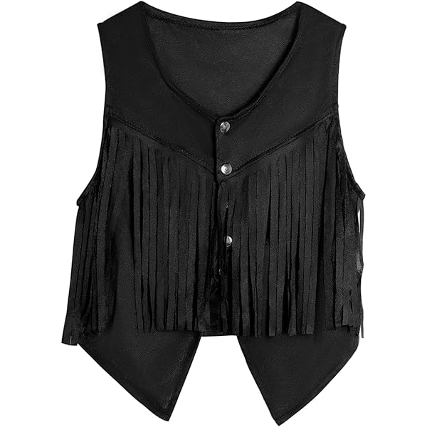 トップス LGB VEST MINI/FRINGE Amazon.com: Womens Vintage Western Fringe Vest Tops Classic