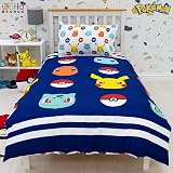 Pokemon Officially Licensed Pikachu Duvet Cover Set Single Bed 135x200 view 3
