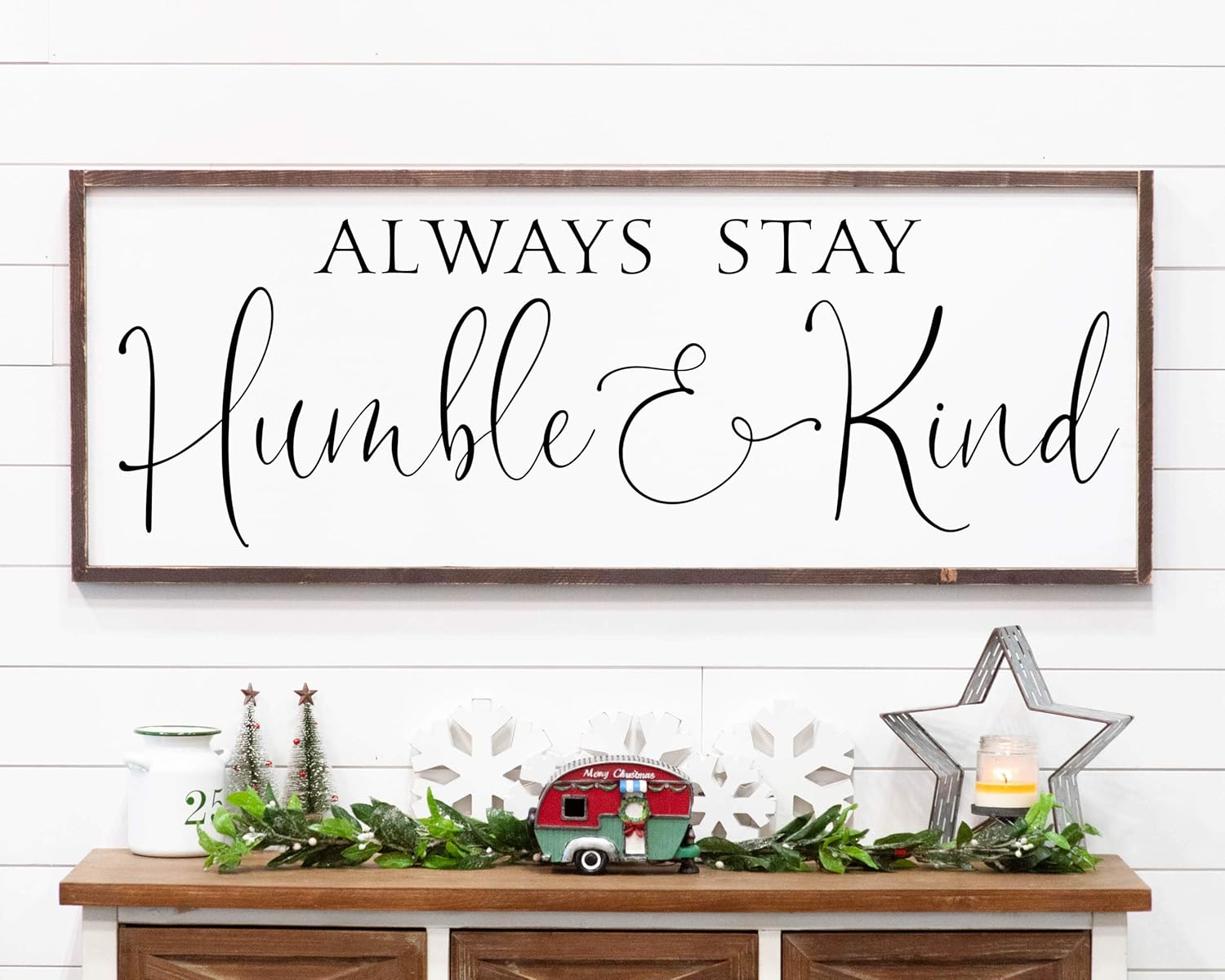 Bob likes meeting people. Stay humble decal. She always stays. Always stay. Kinds of letters.