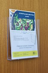Pos Display Shop 5 x A4 Portrait Leaflet Holder Wall Mount LDS5000 view 2