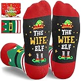 HAPPYPOP Christmas Gifts for Her - Women Christmas Socks for Mom Grandma Aunt Sister