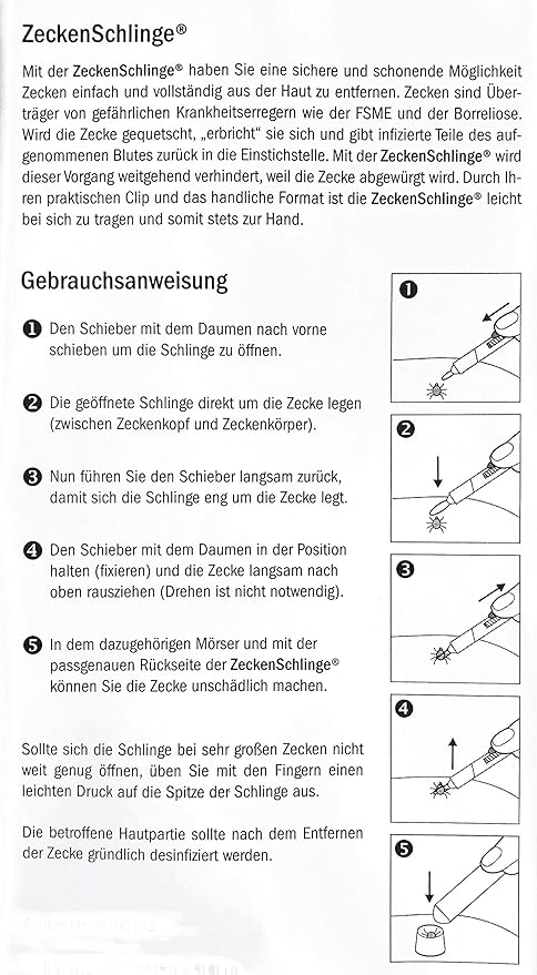 Bonetti Zeckenschlinge In Kugelschreiberform Zecken Schlinge Stift Rot Amazon De Haustier