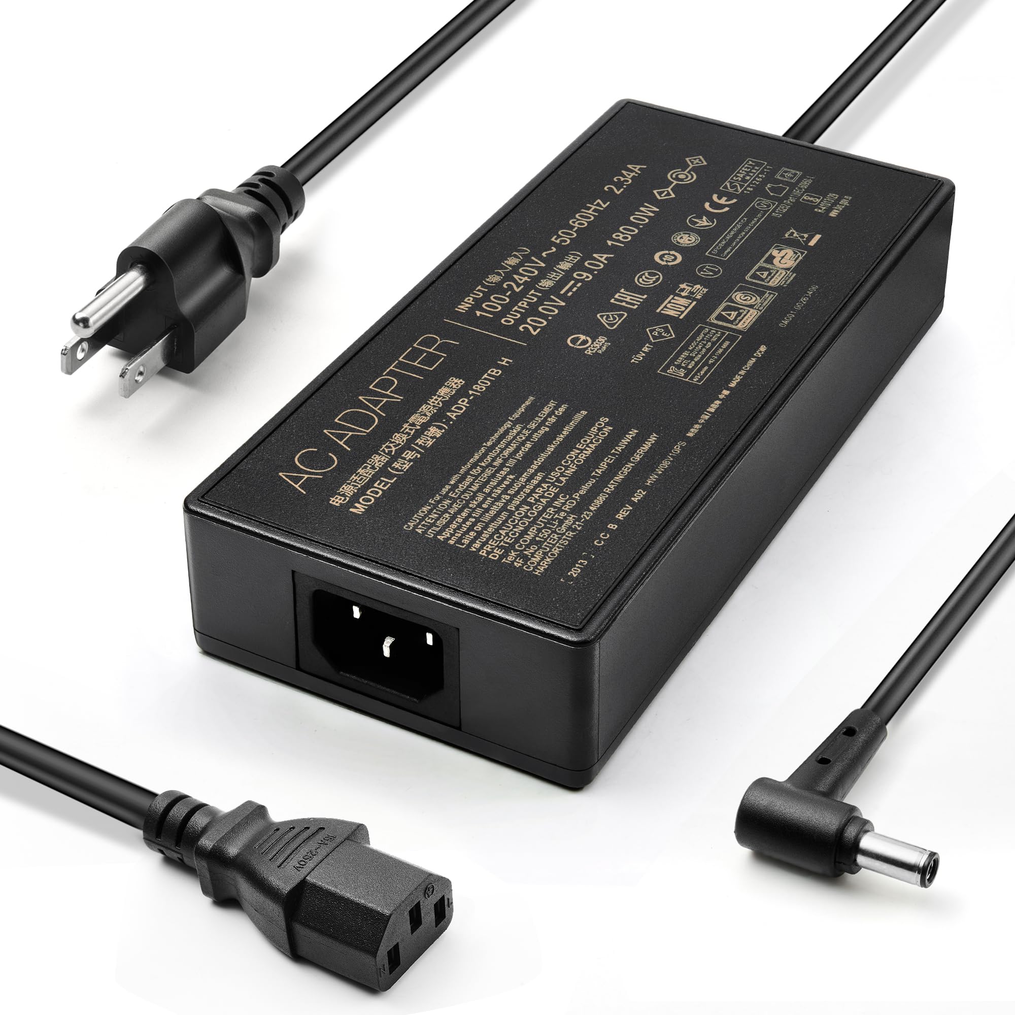 Photo 1 of 180W AC Charger Fit for Asus Tuf Gaming F15 FX505D FX505DD FX505DT FX505DU FX505DY FX505G FX505GT FX505GD FX505GE FX505GM FX505 FX506 FX506LI FX506LH FX506LU FX705G FX705D FX705DT Laptop