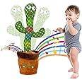 Tiny Tots Toys Dancing Cactus Mimicking Toy for Baby - Talking Cactus That Mimics and Sings - 125 Songs 35 Nursery Rhymes for Toddlers and Up | Repeats, Mimics and Wiggles with Dazzling LED Lights