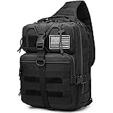 ATBP Tactical Sling Pack Big Crossbody Backpack Over Shoulder Bag Military for Men Hiking Outdoor Sport Gym