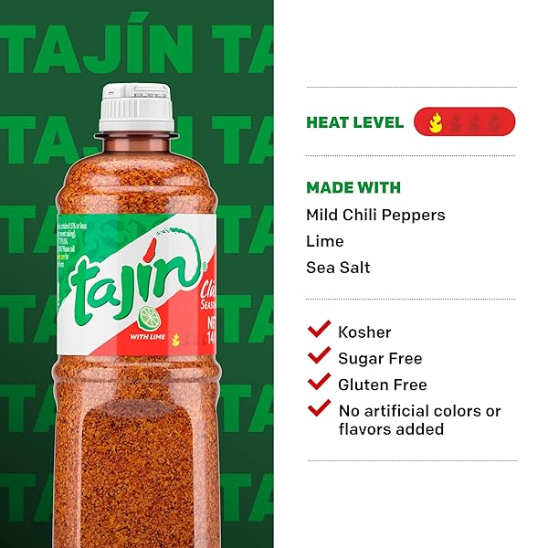 TAJÍN CLÁSICO CHILE LIME SEASONING 14 OZ (PACK OF 1)