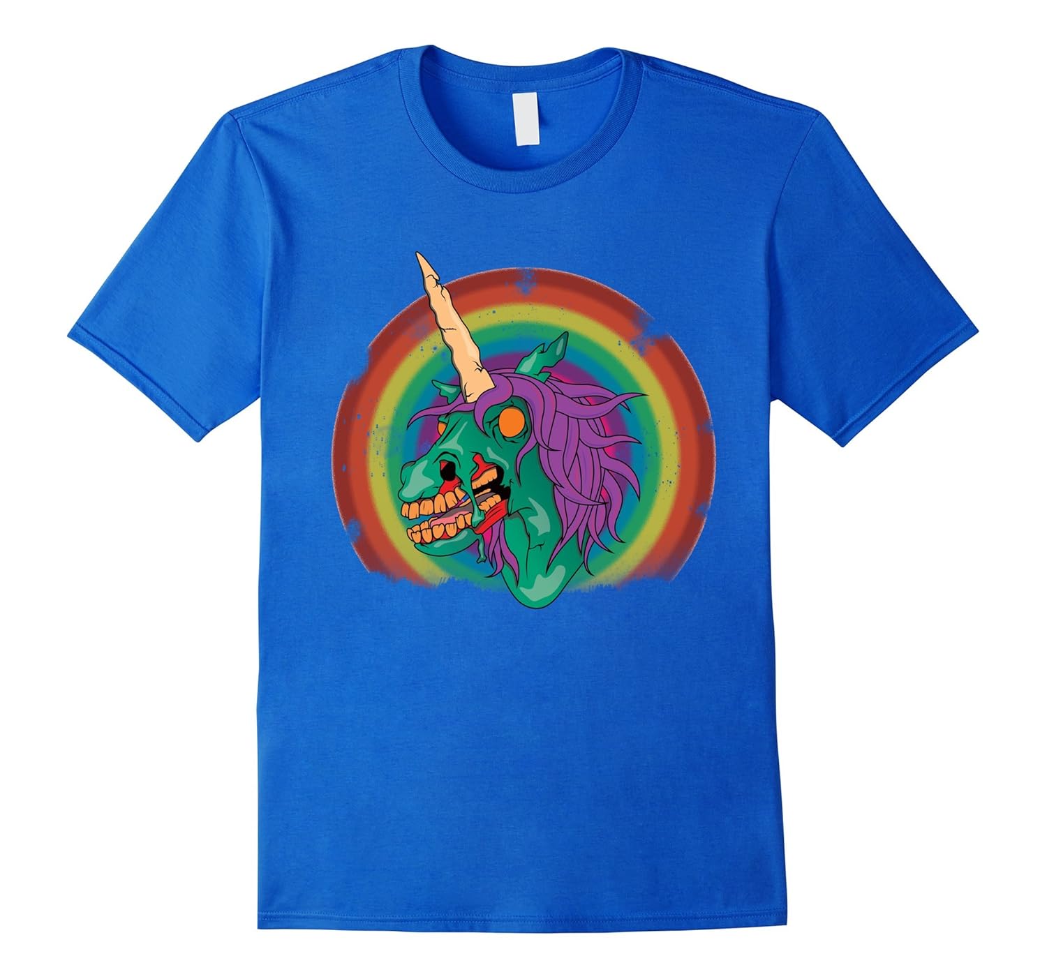 Zombie Unicorn T-Shirt - Rainbow Zombie Halloween Shirt-ANZ