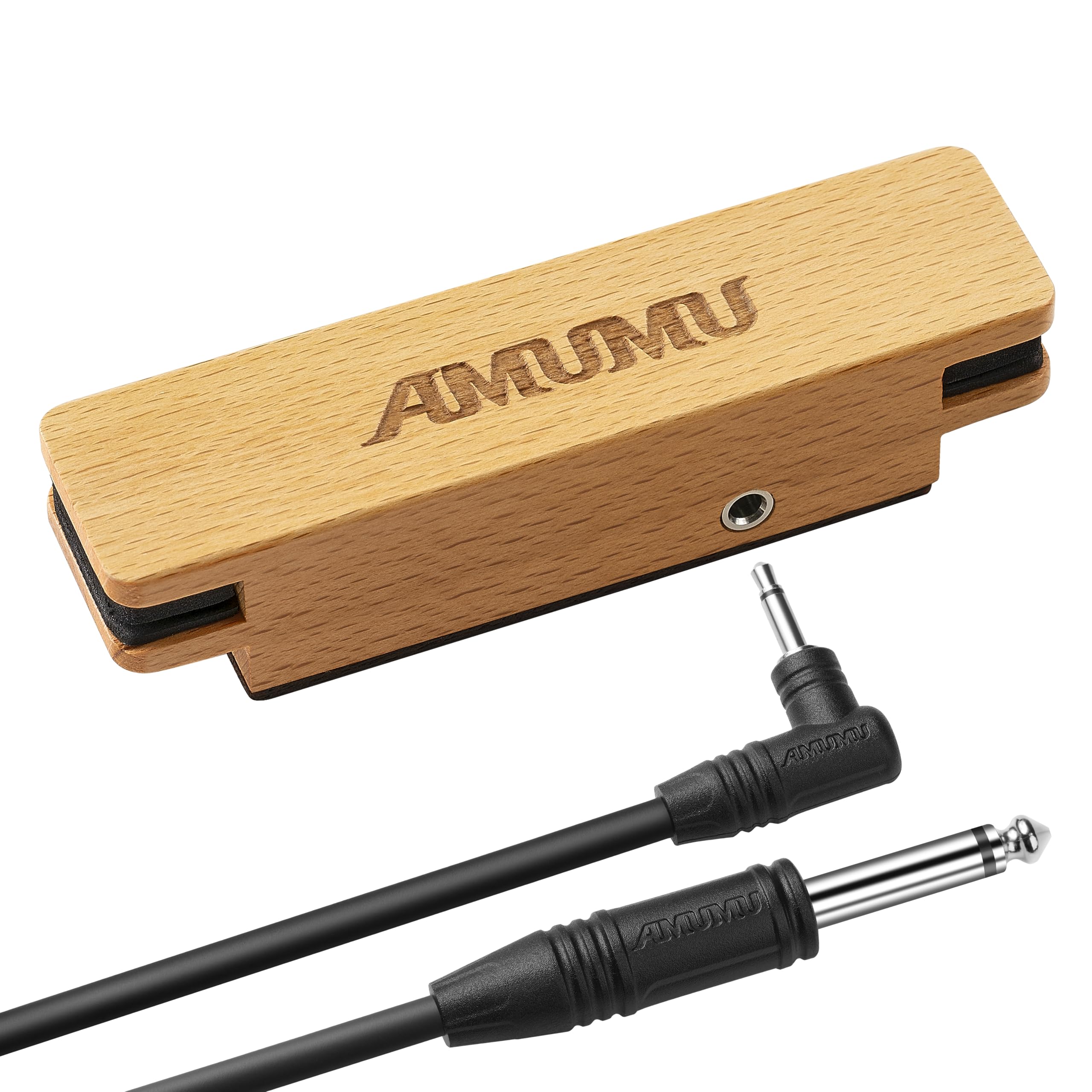 Photo 1 of AMUMU SP30 Woody Magnetic Soundhole Pickup with Rare Earth Neodymium Magnet for Steel String Acoustic Guitars – Single Coil, Passive, Battery-Free, Clear & Balanced Acoustic Tone