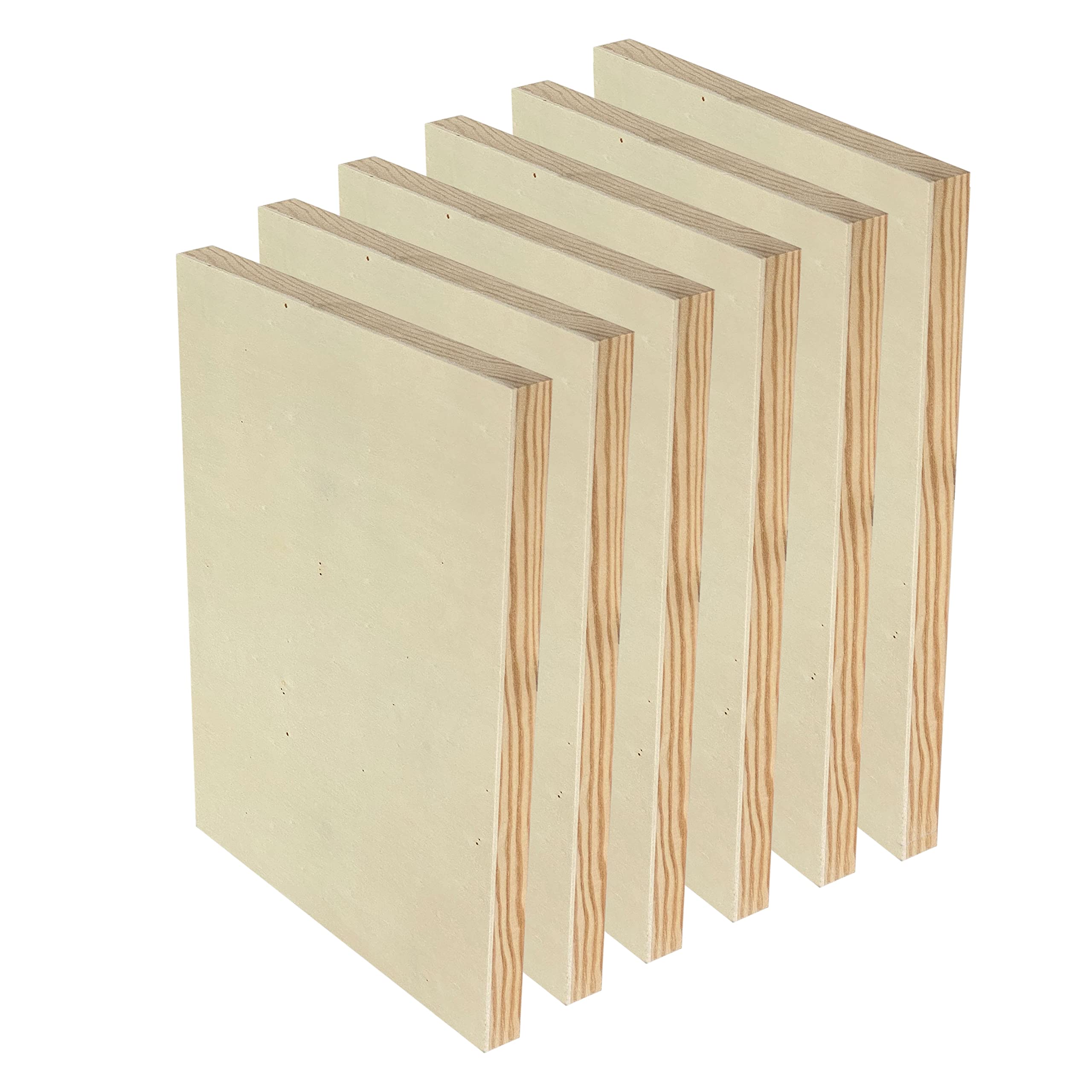 Photo 1 of ***DAMAGED - SEE NOTES/PICTURES***
9x12 Wood Canvas for Crafts, 6-Pack Framed Wooden Panel Boards for Painting Pouring Crafts