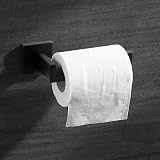 HITSLAM Matte Black Toilet Roll Holder Wall Mounted 304 Stainless Steel 2 Pack view 2