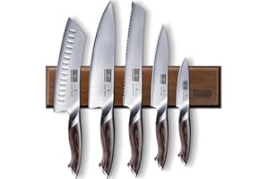 HOSHANHO Knife Set with Magnetic Knife Holder, 6 Pieces Japanese German High Carbon Steel Kitchen Knife Set, Ultra Sharp Professional Chef Knives Sets