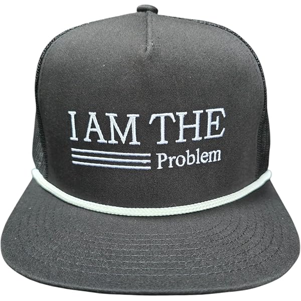I Am The Problem Funny Baseball Cap - Washed Denim, Adjustable, Vintage Style, For Men & Women - View #10