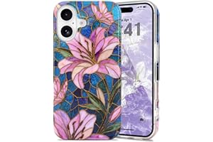 L-FADNUT for iPhone 17 Case [Compatible with MagSafe] with Chic Floral Design, Cute Aesthetic Flower Magnetic Phone Cover for