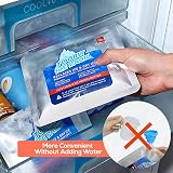 TOURIT Reusable Ice Packs Non-Lid 2 Sets Long Lasting Gel 7x6.5x0.4 view 5
