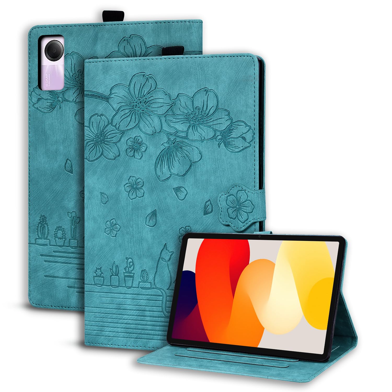 Succtopy Funda para Xiaomi Redmi Pad SE 11 Pulgadas 2023 Ultra Slim PU Protectora Tableta Cover Xiaomi Redmi Pad SE 2023 Carcasa con Función de Soporte Xiaomi Redmi Pad SE 11" Verde Claro