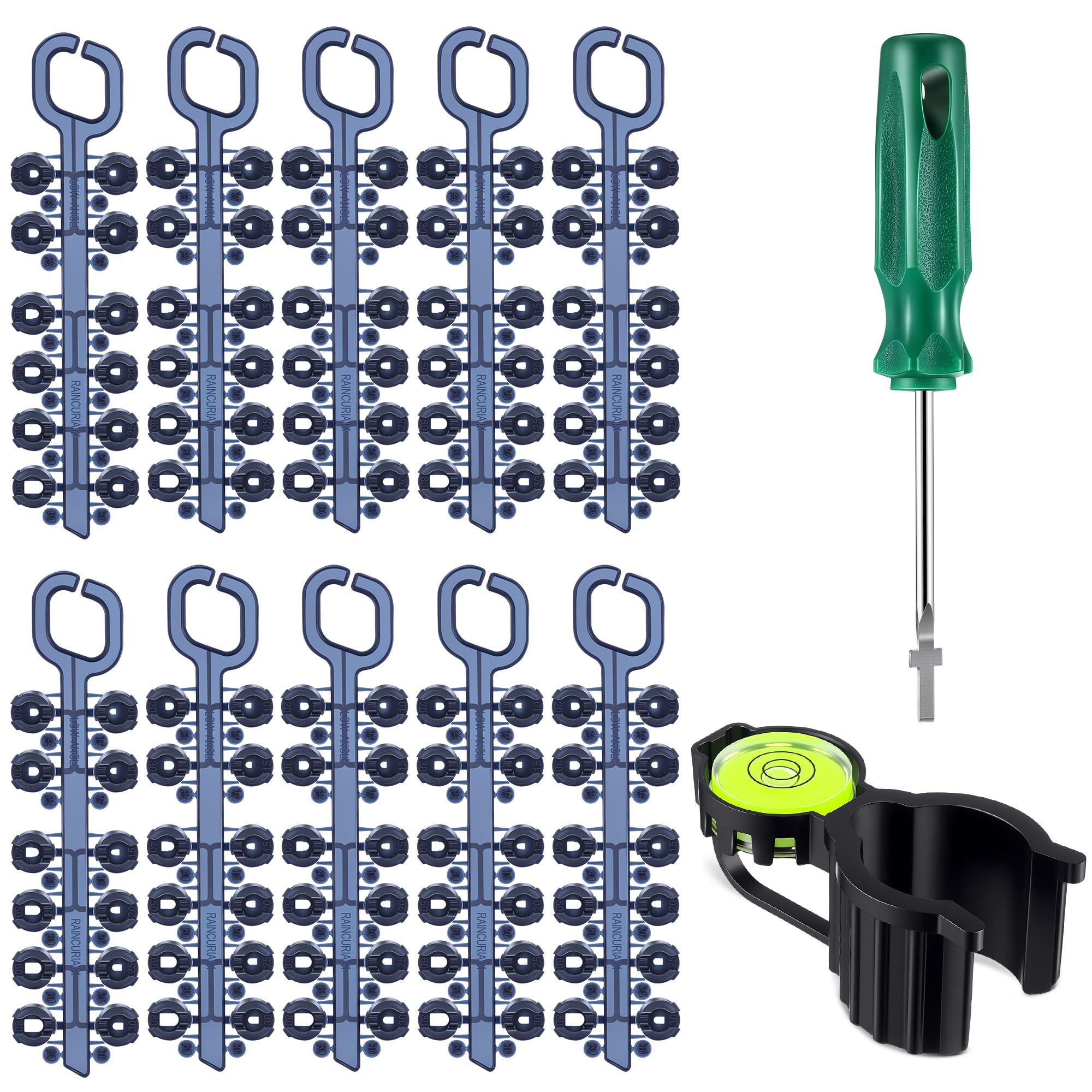 Photo 1 of ElectricWise 10 Pack Rotor Adjustment Tool Set Compatible with Rain Bird 5000 Sprinkler Heads, Rotor Nozzle Trees with Hold up Tool and Screwdriver for Lawn Irrigation Sprinkler System