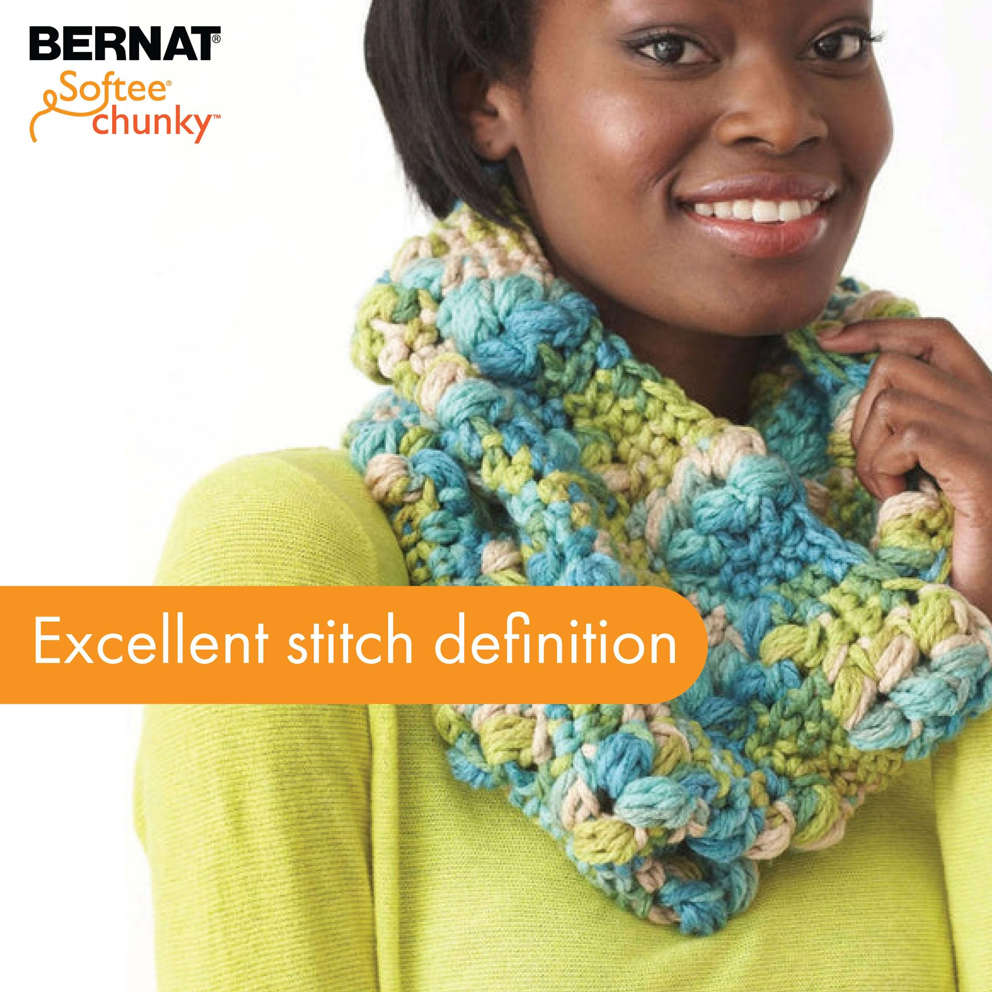 Bernat Softee Chunky School Yard Yarn - 3 Pack of 80g/2.8oz - Acrylic - 6 Super Bulky - 77 Yards - Knitting/Crochet