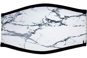 Wanty Innovative Diving Mask Slap Straps Wrapper - Neoprene Cover for Dive and Snorkel Masks (White)