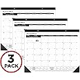 AT-A-GLANCE 2026 Desk Calendar, Desk Pad, Monthly, 21-3/4" x 17", Large, Ruled Blocks, 3 Pack (AZSK240026)