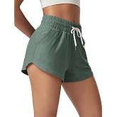 ODODOS Women's Performance Shorts Ultra Soft odSTRATUM Tech Mid Rise Relaxed Shorts with Pocket 3" Inseam Moisture Wicking