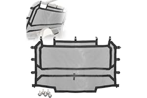 Sresk UTV Breathable Rear Window Mesh Net Fit for Polaris RZR XP 1000/ XP4 1000 Turbo/ XP4 Turbo 2014-2025, Soft Sun Shade Mesh Net Dust Mud Resistant (Black)