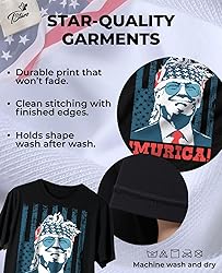 Tstars 'Murica American Flag Trump Shirt
