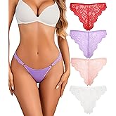 Avidlove Sexy Panties for Women Lace Cheeky Underwear String Bikini Panty Ladies High Cut Hipster
