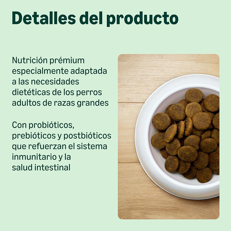 Alimento seco prémium para Perros Adultos, Pollo Grande, 3 kg, 1 Paquete