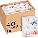 Crystal Light Single Serve Raspberry Lemonade Artificially Flavored Powdered Drink Mix, 120 per Case, 4 Boxes of 30 On-the-Go Packets