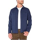 Liverpool Mens Knit Long Sleeve Button Up Shirt