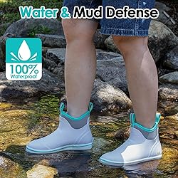 Kalkal Women's Deck Boots, Waterproof Ankle Rain