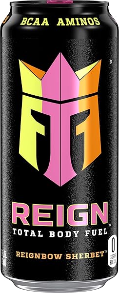 REIGN TOTAL BODY FUEL, REIGNBOW SHERBET, FITNESS & PERFORMANCE DRINK, 16 FL OZ (PACK OF 12)
